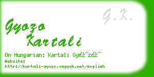 gyozo kartali business card